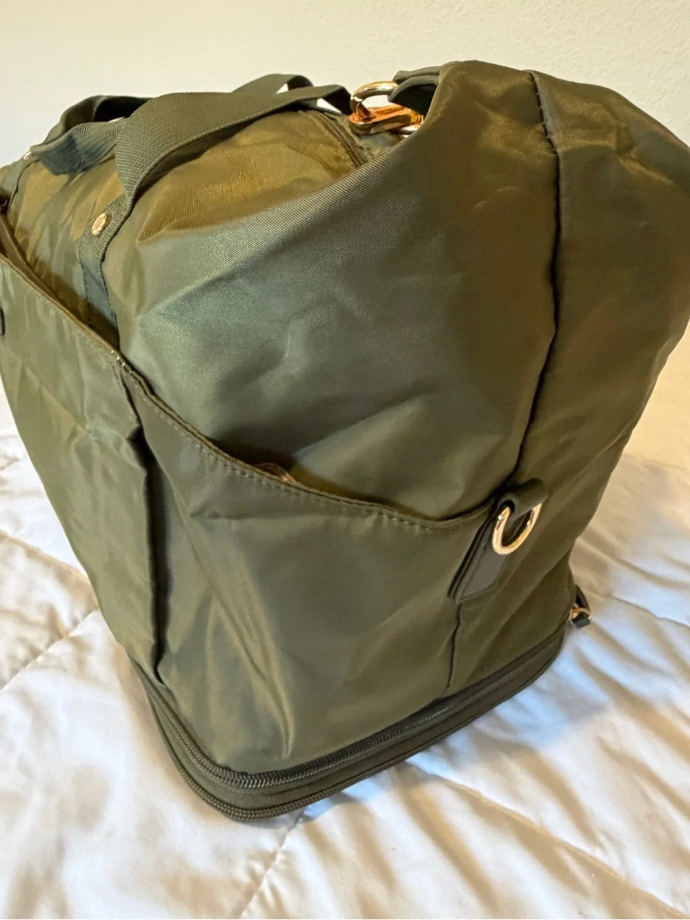 Olive Green Men's Weekender Duffel Bag